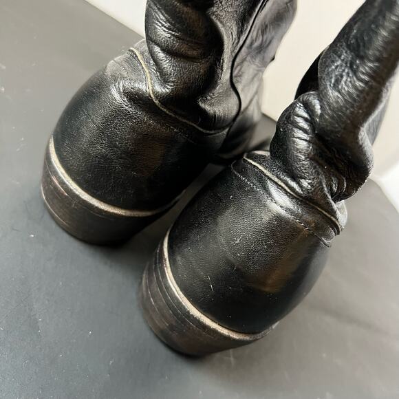 Vintage Justin Black Vintage Roper Boots M 7.5| W 9-9.5 | E 41